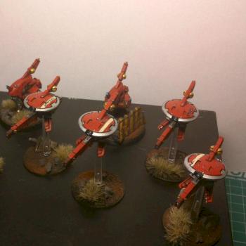 Tau Sniper Drone Team by fenrirfrozen