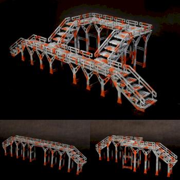 BASE-0 Walkway - MDF laser cut terrain by SystemaGamingScenery