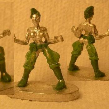 Pulp WWII fraulin using a Bronze age Armature by gamingdog