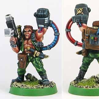 Catachan Captain w/ Powerfist by golgfag