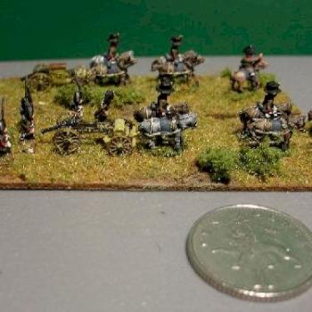 6mm Napolenic Austrian horse and foot artillery. by pushbike