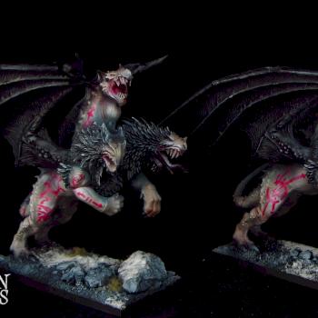 Warriors of Chaos Slaanesh Manticores by Awaken Realms