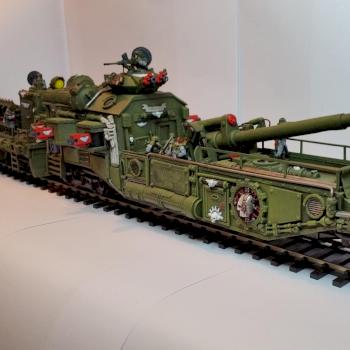 Railway gun by Jadow