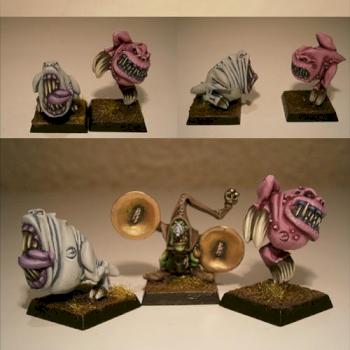 Night Goblin Herder and Squigs by Treveron