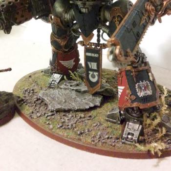 Imperial Knight of Terryn House alligned with Ultramarines by Istarek