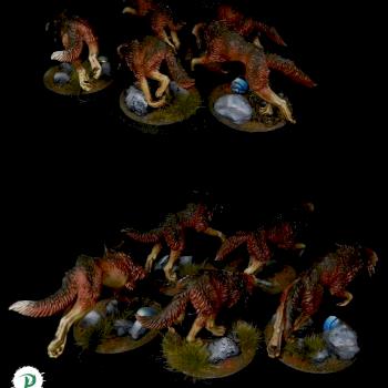 warhammer 40k - Fenrisian wolves by patttttry85