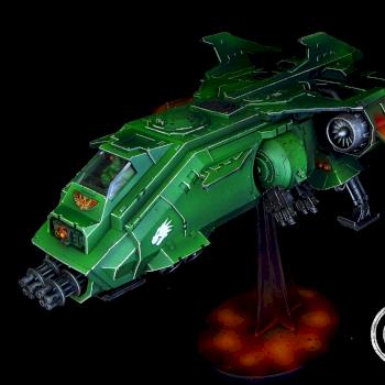 Horus Heresy Salamanders Fire Raptor Gunship by Awaken Realms