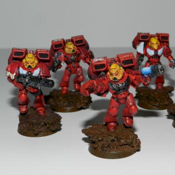 Blood Angels Assault Squad by Grdewitt
