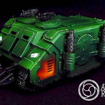 Horus Heresy Salamanders Rhino by Awaken Realms