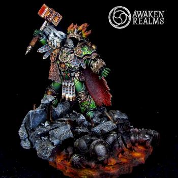 Horus Heresy Salamanders Primarch Vulkan by Awaken Realms