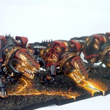 Chaos dwarf K'daai Fireborns by Papy_truc