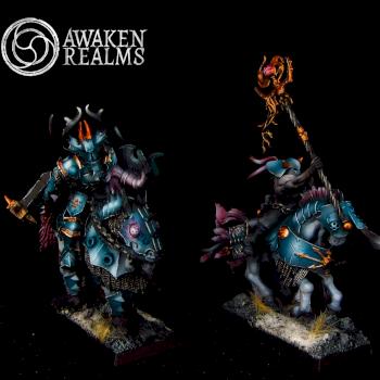 Warriors of Chaos Tzeentch Lord & Sorcerer by Awaken Realms