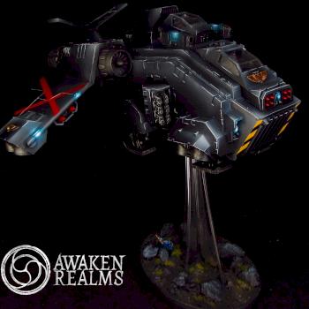 Space Marines Blood Angels Death Company Stormraven by Awaken Realms