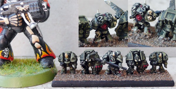 Converted Epic scale Typhus Herald of Nurgle by Warmaster Nice