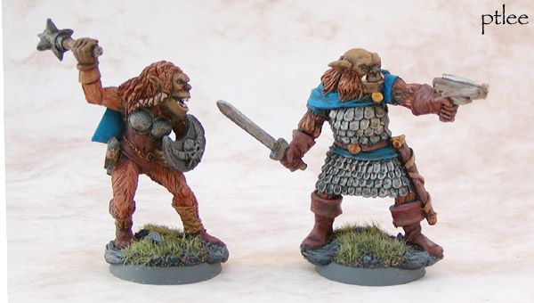 Nasteez Bugbears (Bugbearess, bugbear with crossbow) by Temperance
