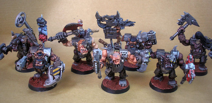Da Bullz, BloodAxes Nobz Ork by Lobster