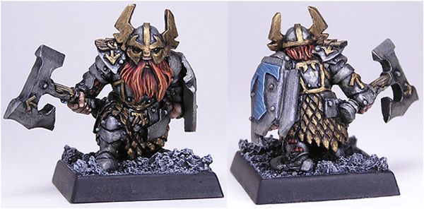 Dwarven Warrior by chambersofminiatures