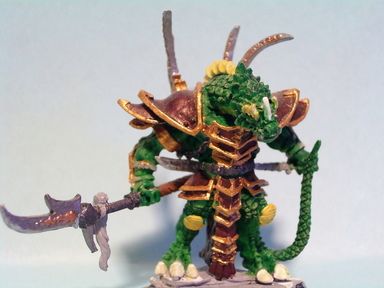 Reptus Warlord (in progress) by Captain Blut