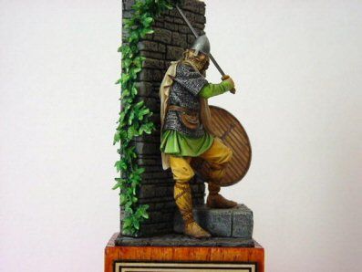 Guerrier viking IX - X siècle de face by Antoine