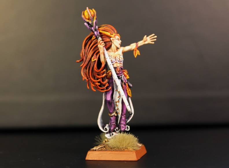 Figurine Warhammer - Wood Elf Spellweaver Avec Bâton - Citadel Finecast - NEUF