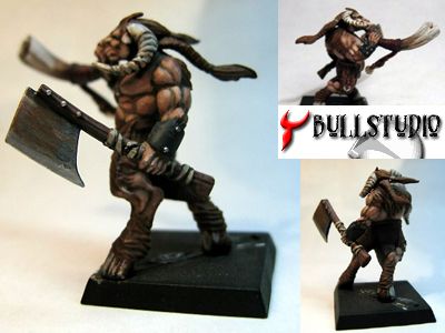 Musico hombres bestia. Pintado by bullstudio