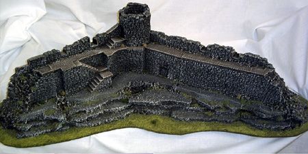 Warhammer Stone city wall with tower by ZenOrac