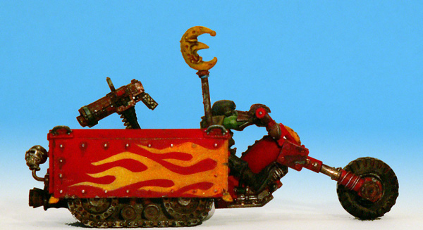 Space Ork Wartrack - WestOrc Custom bike :) by blauertroll