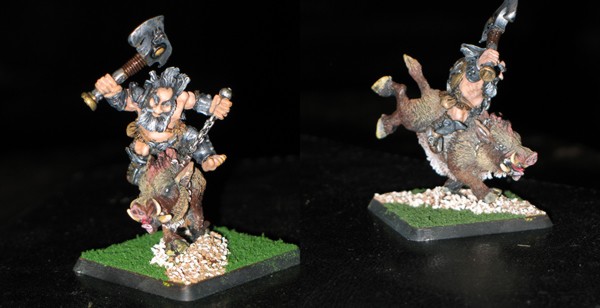 Dwarf on a Boar by zenbrew