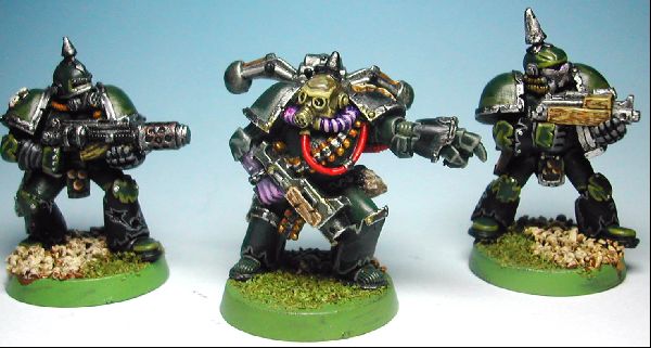 Basic squad of my Plague Marines force by sinnis