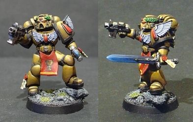 Blood Angels Captain by Margeus