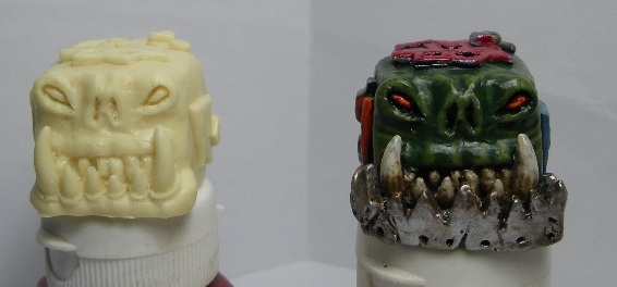 Ork Blood bowl marker by Videador Vid