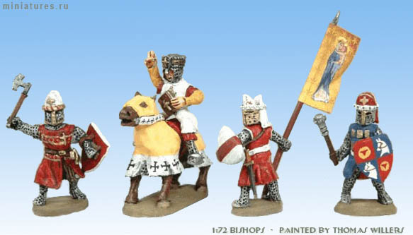 Medieval bishops (1:72 scale) by Thorward