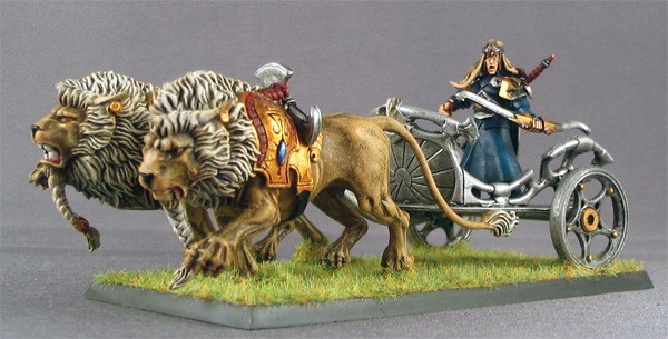 High Elves White Lion Chariot by darkstudios