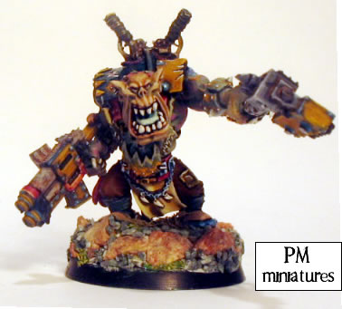 Ork warboss frontal by PM miniatures