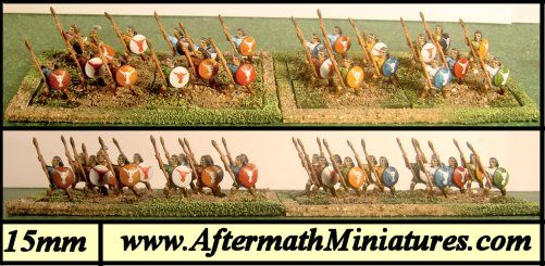 15mm Mycenaen Spears by aftermath