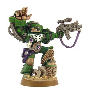 Dark Angels Sergeant With Power Fist by darkstudios
