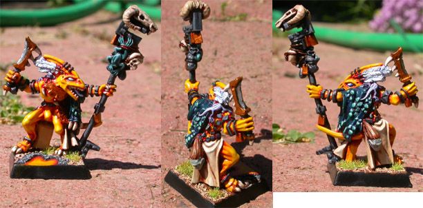 Skink Priest by g0ddeh