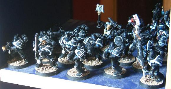 Black Guard Space Marines by vulpecula