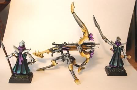 Dark Elves Bolt Thrower Back by roman druchii
