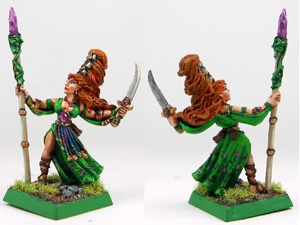 Wood Elf Sorceress by golgfag