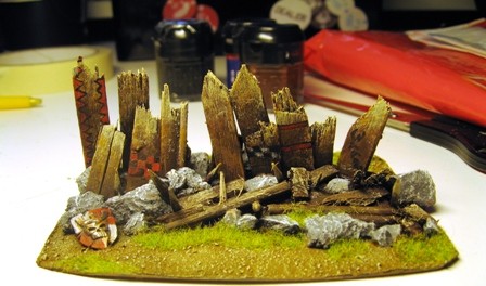 Orcish barricade by Qoshovius
