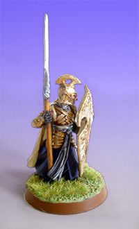 LOTR High Elf with spear warhammer , nicely painted! by o0Dekker0o