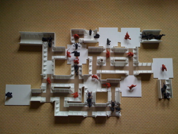 WIP 3D modular Space Hulk board top down by ithilmere