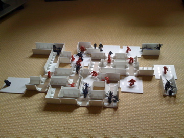 WIP modular 3D Space Hulk board by ithilmere