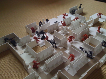 WIP modular 3D Space Hulk board another view by ithilmere