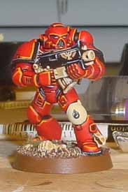 Blood Angel Space Marine by wallydoo