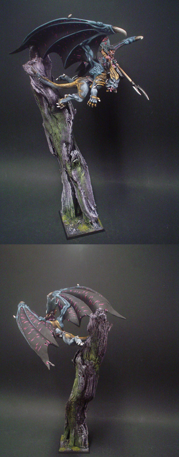 Warhammer Dark Elf Beastmaster On Manticore 2001