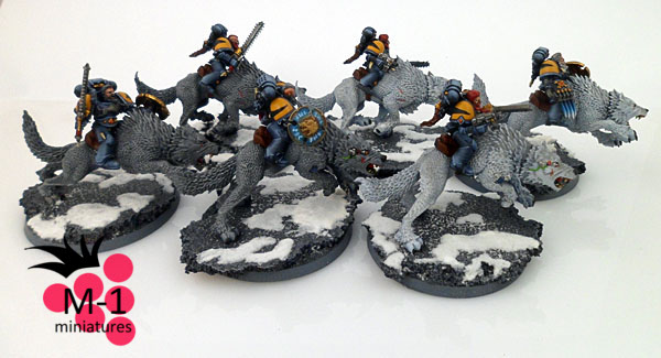 Space Wolves Thunderwolf Cavalry by malinek28