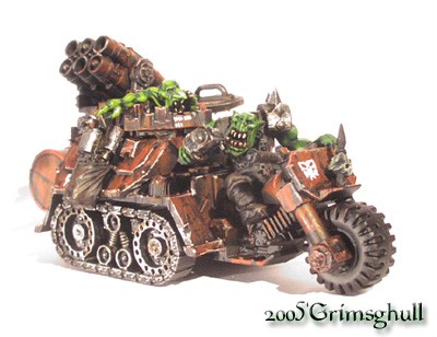 Ork Wartruck with rokkit launcha by Grimsghull