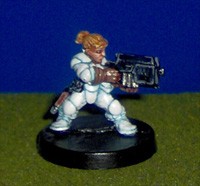 Hasslefree Grymn "Inga" in white power armour by vonbloodbath